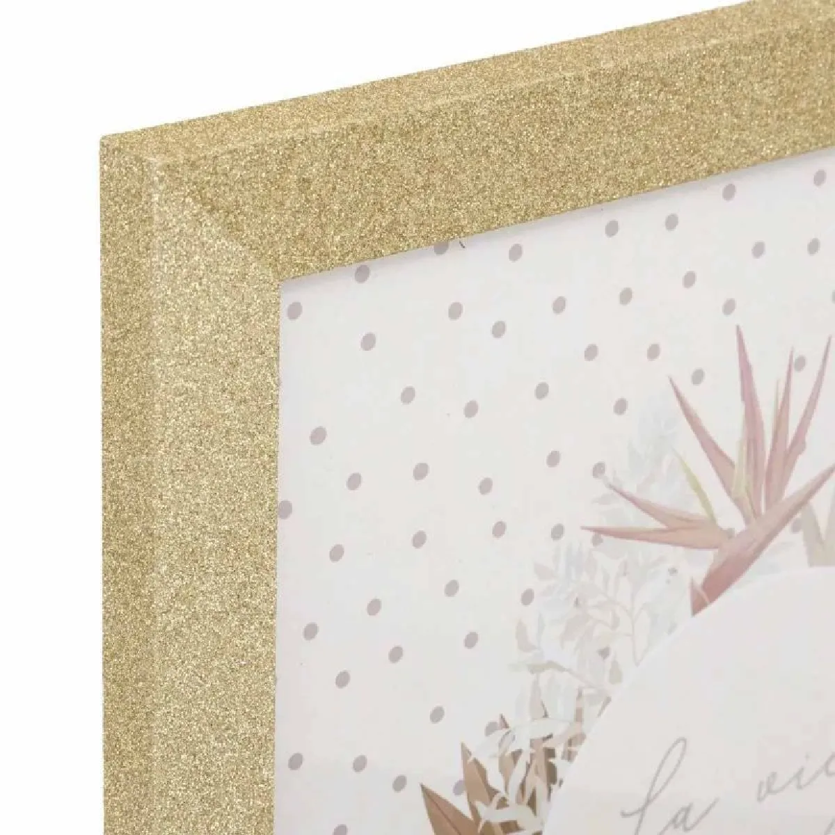 Atmosphera, Createur D'Interieur Set de 3 cadres photo pailletés Doré - Atmosphera