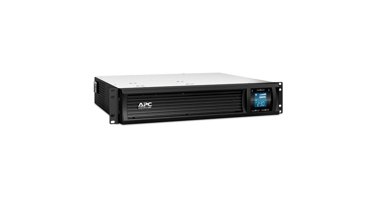 APCSmart-UPS SMC3000RMI2U Noodstroomvoeding ups  (Zwart, 8x C13, 1x C19, Rack Mountable, USB, 3000VA)