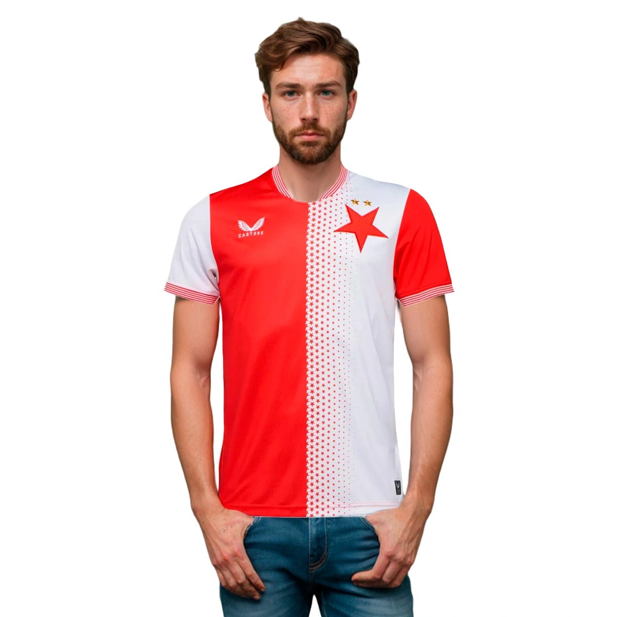 Camisola Castore Slavia Praga Primeiro Equipamento 2025-2026