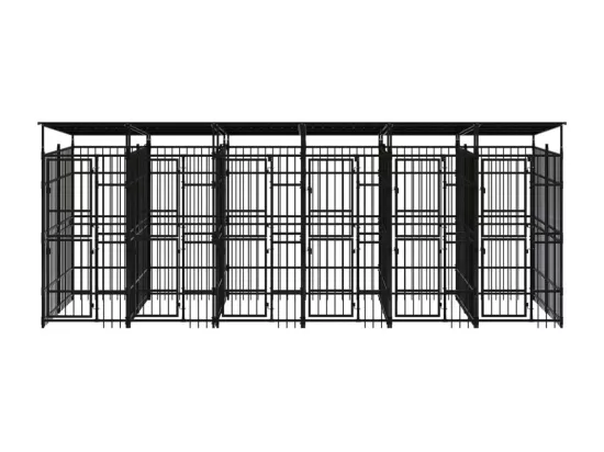 Chenil cage enclos pac noire 576 x 192 x 200 cm 02_0041733