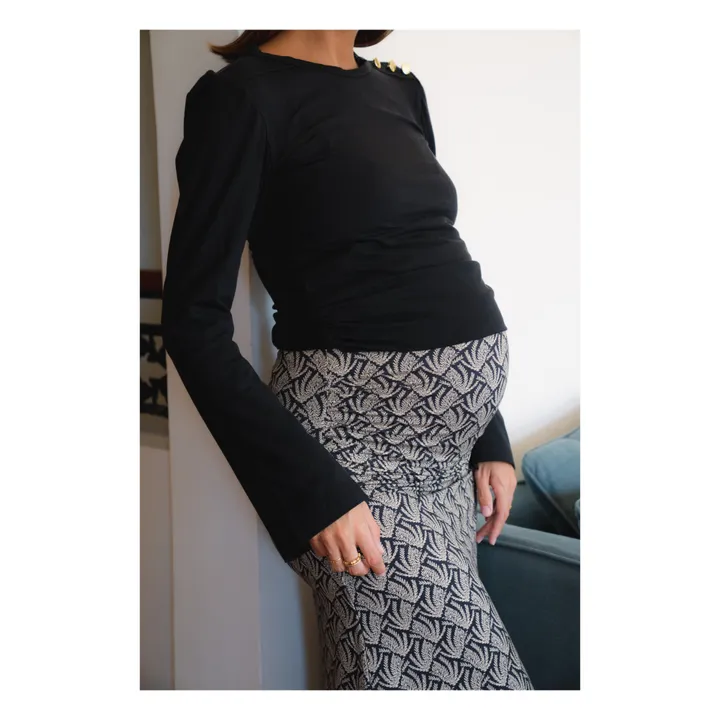 Paloma Collection Jupe de Grossesse Clementina Comporta | Noir