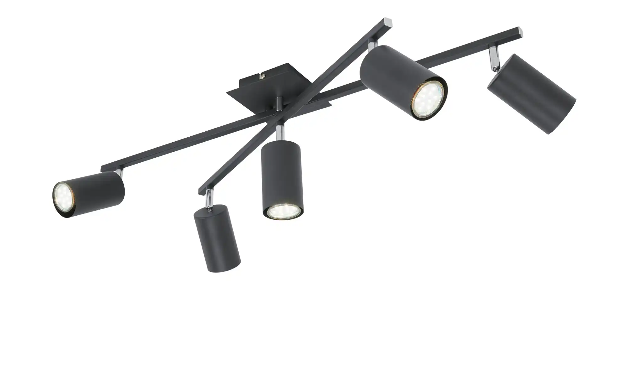 Trio Deckenspot, 5-flammig, schwarz
