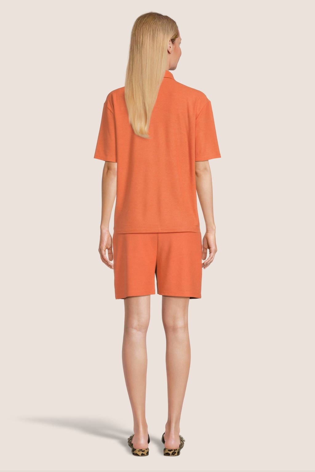 LOVE2WAIT regular fit short Siena oranje