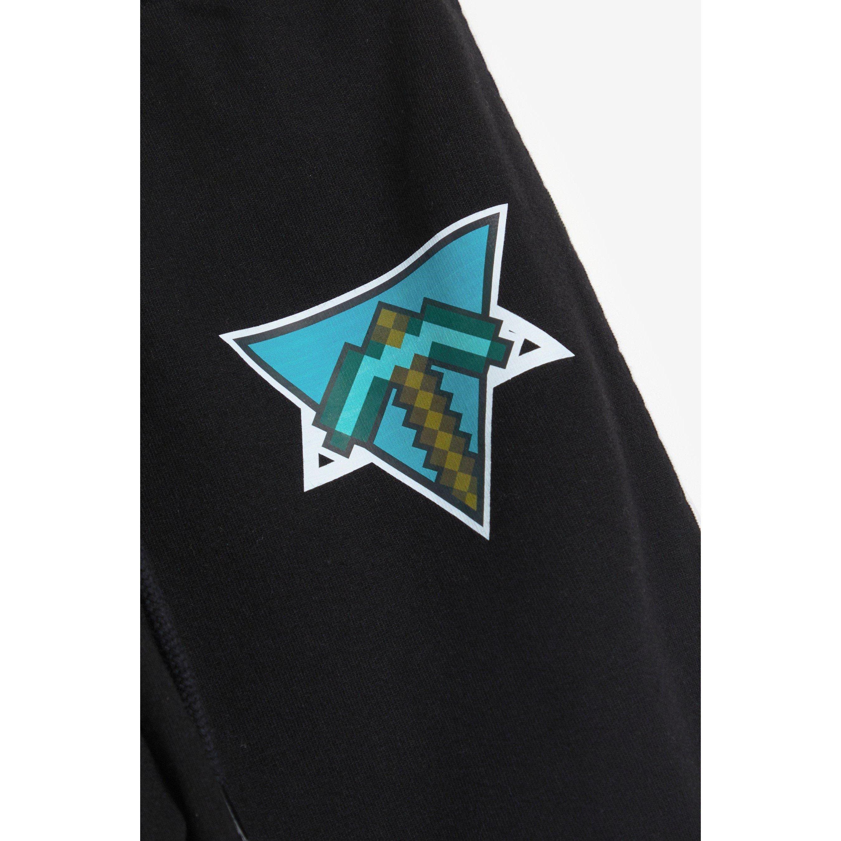 Character Minecraft Boys Black Joggers