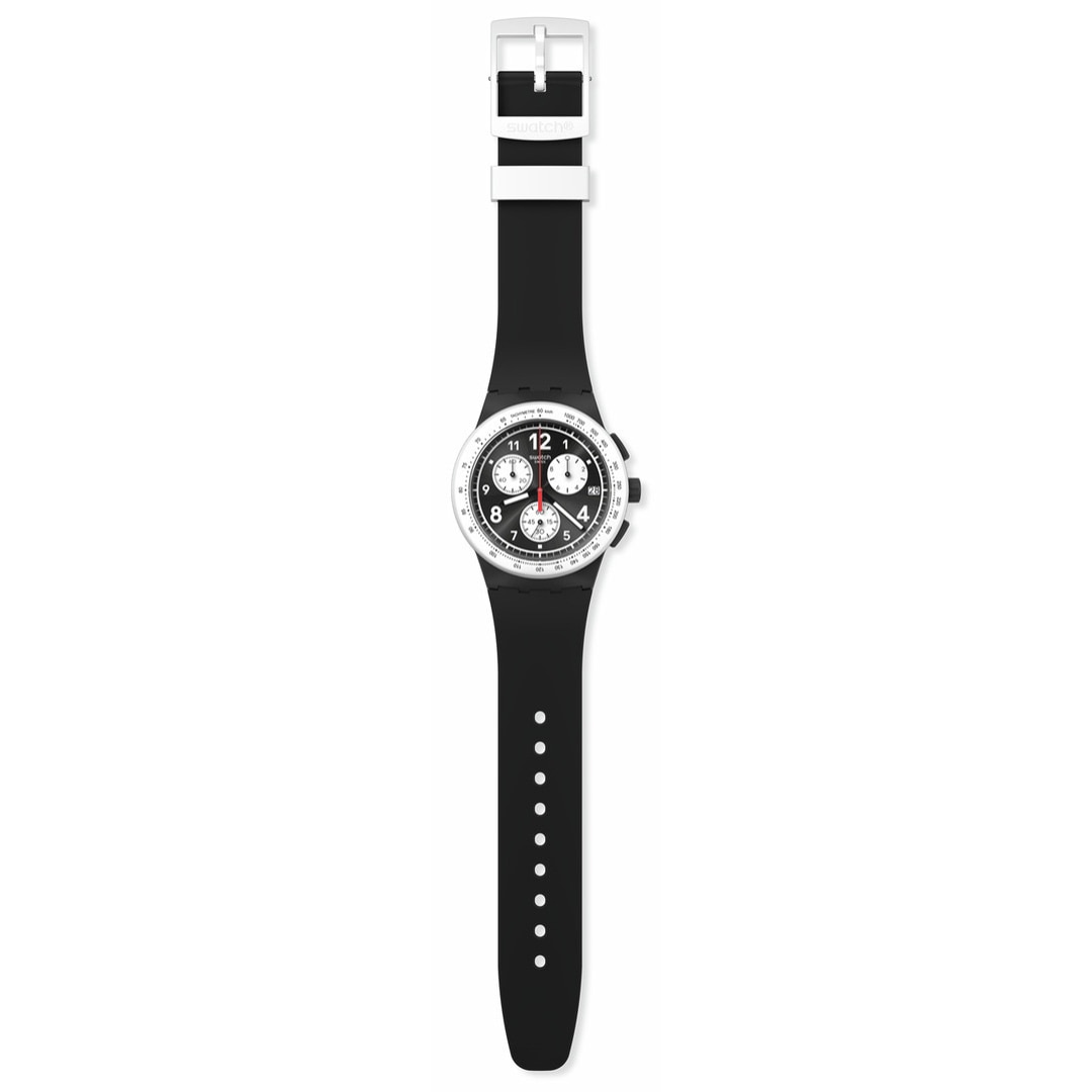 Swatch Original Chrono Nothing Basic About Black