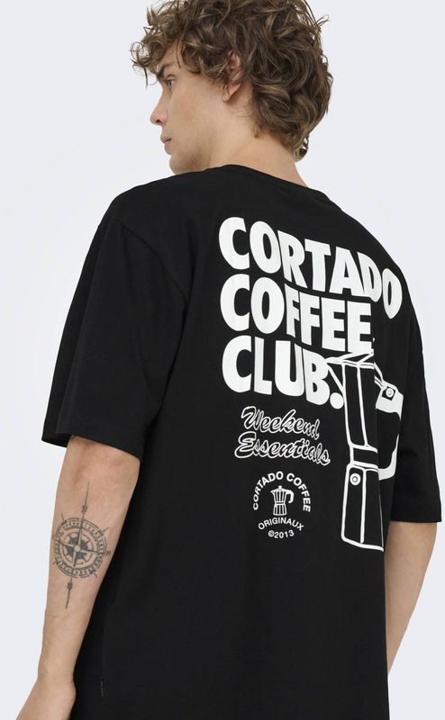 Onsnathan - T-shirts - Katoen - Korte Mouwen - Relaxed Fit - Bedrukt Detail
