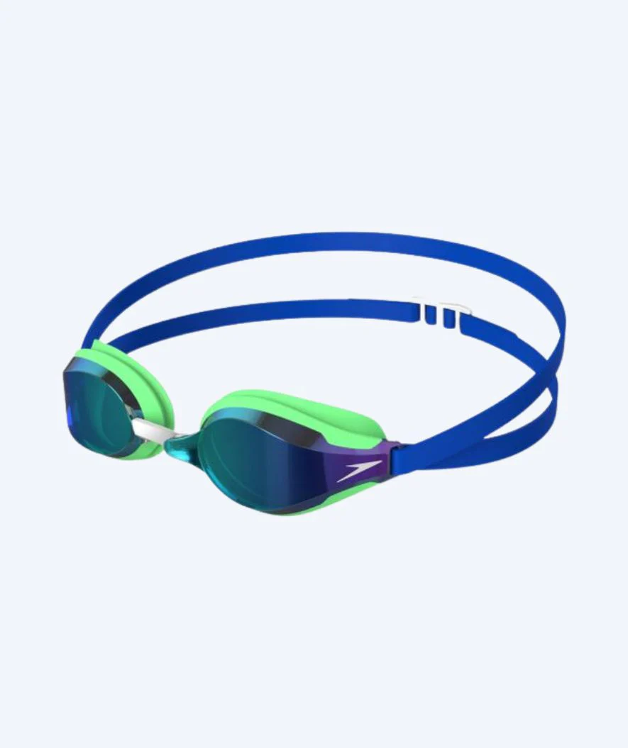 Speedo Elite svømmebriller - Fastskin Speedsocket 2 Mirror - Blå/grøn
