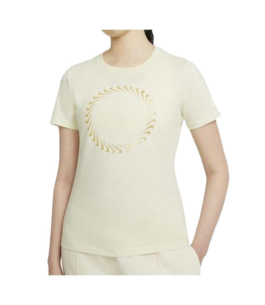 T-Shirt Jaune Femme Nike NSW Icon Clash