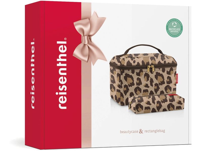 Reisenthel Necessaire Beautycase set Leo Macchiato Beautycase und Rectangle-Bag
