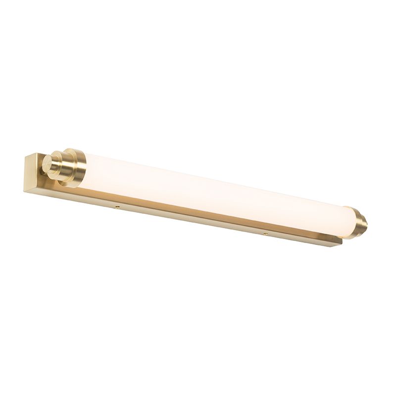 Wandlamp wit met goud incl. LED 3-staps dimbaar IP44 - Yordi