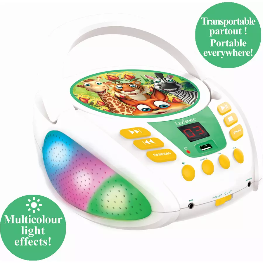 LEXIBOOK Tierfamilie Bluetooth CD-Player