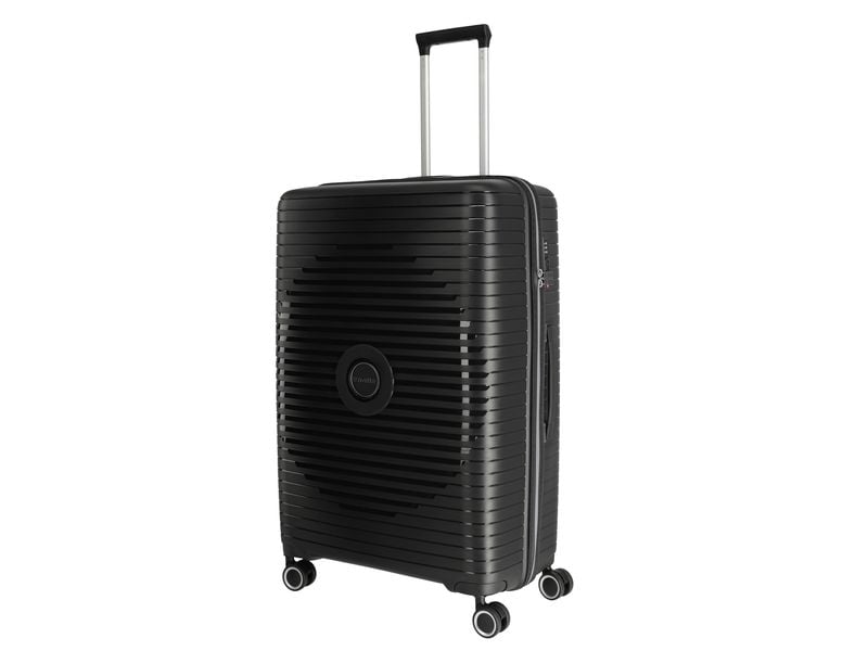 travelite Reisekoffer ORBITA Trolley, L Schwarz Der kompakte Begleiter für bunte Reisen