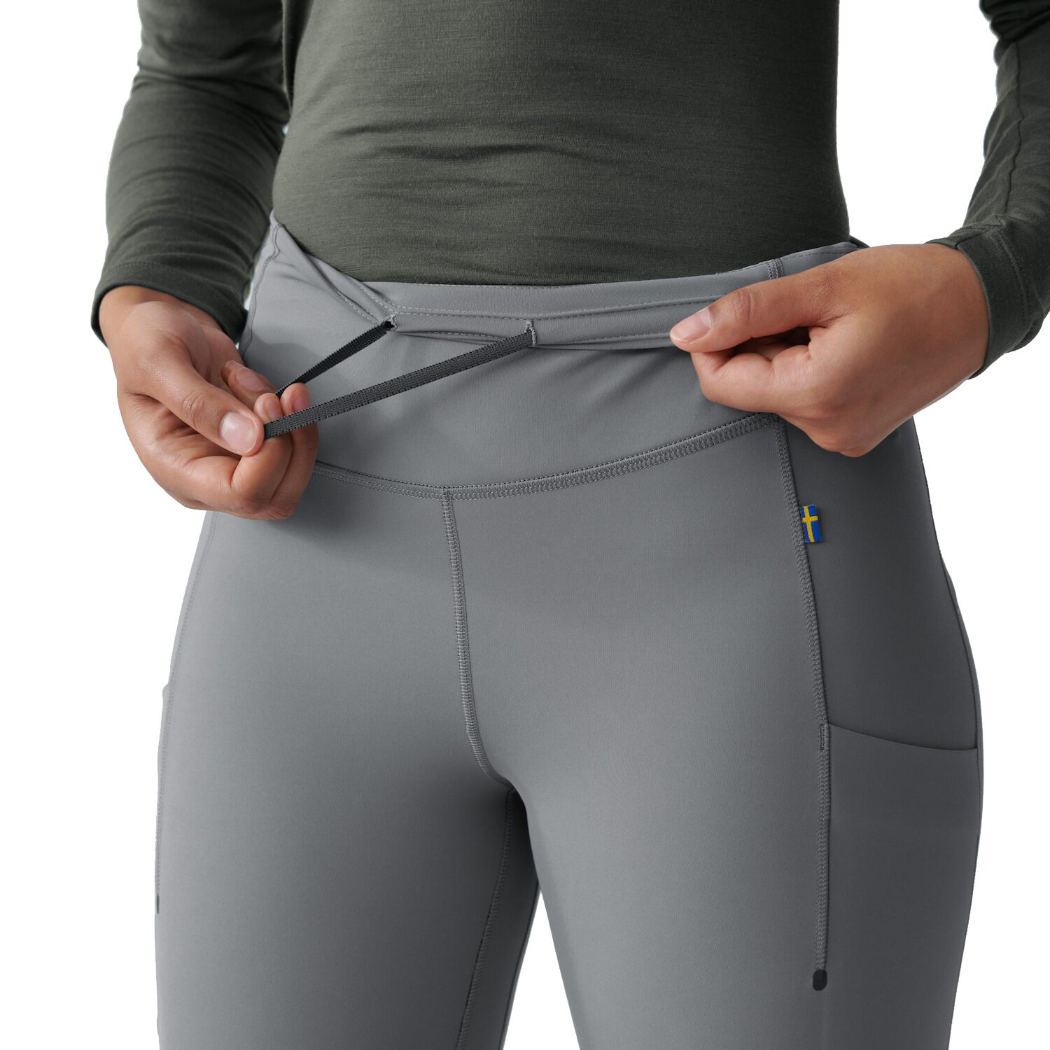 Fjällräven Abisko Värm Trekking Tights Damen black iron grey