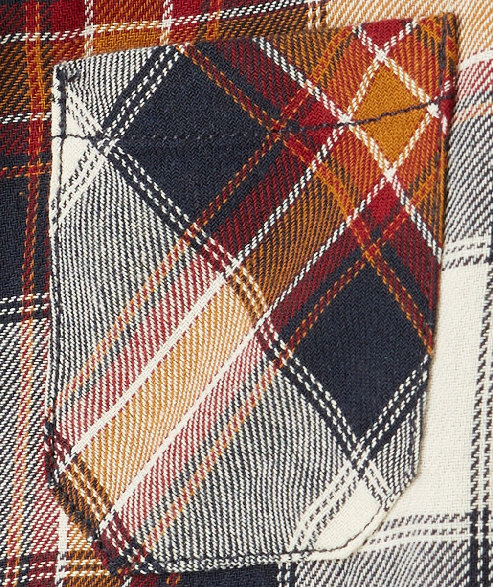 CHEMISE À CARREAUX GARÇON BLEU MARINE ET BORDEAUX