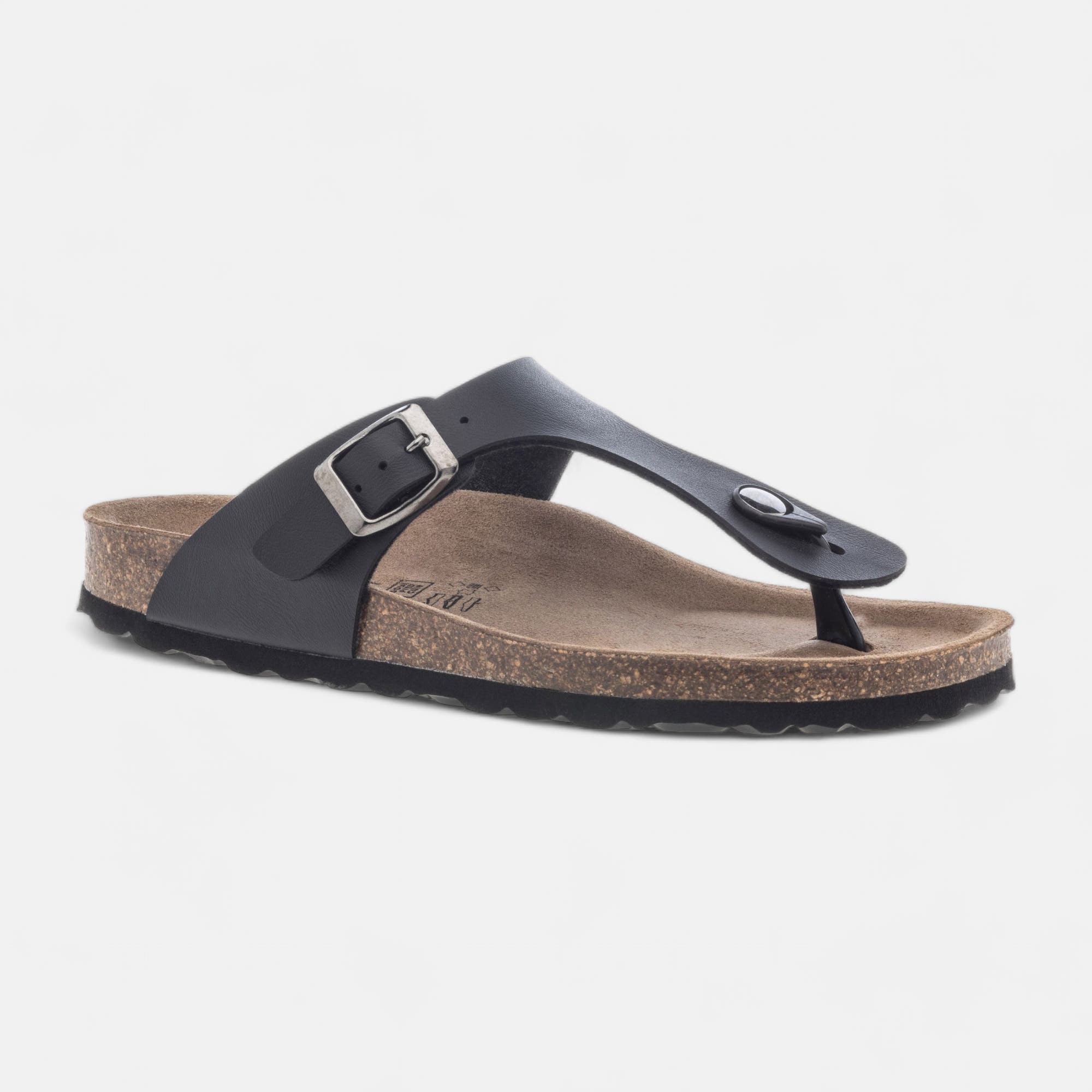 Mules semelle liège Femme noir