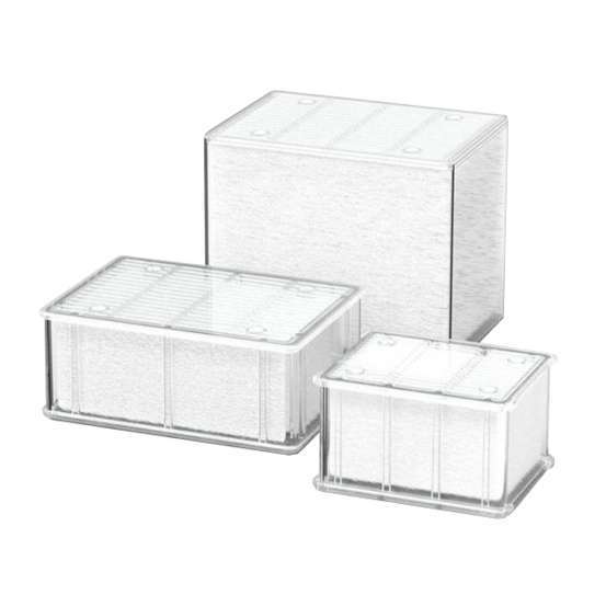 Easybox fibre s : plastique ouate blanc l. 7 x l. 4 x h. 10 cm