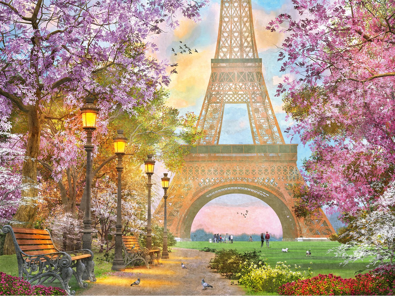Ravensburger - Puslespil Paris Romance 1500 brikker