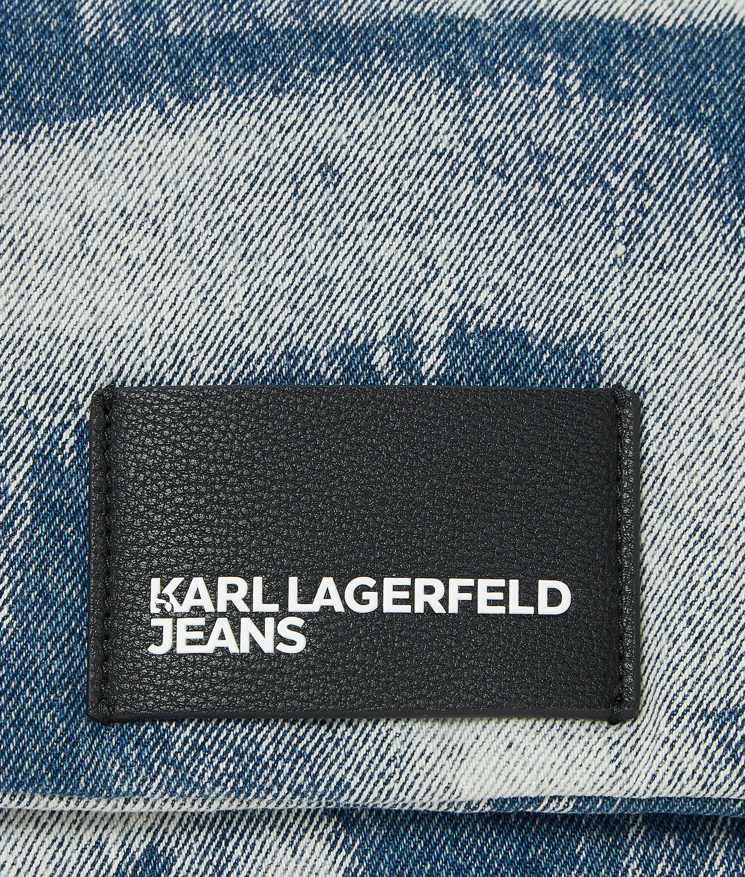 SAC BANDOULIÈRE EN DENIM DÉLAVÉ - Denim blanchi