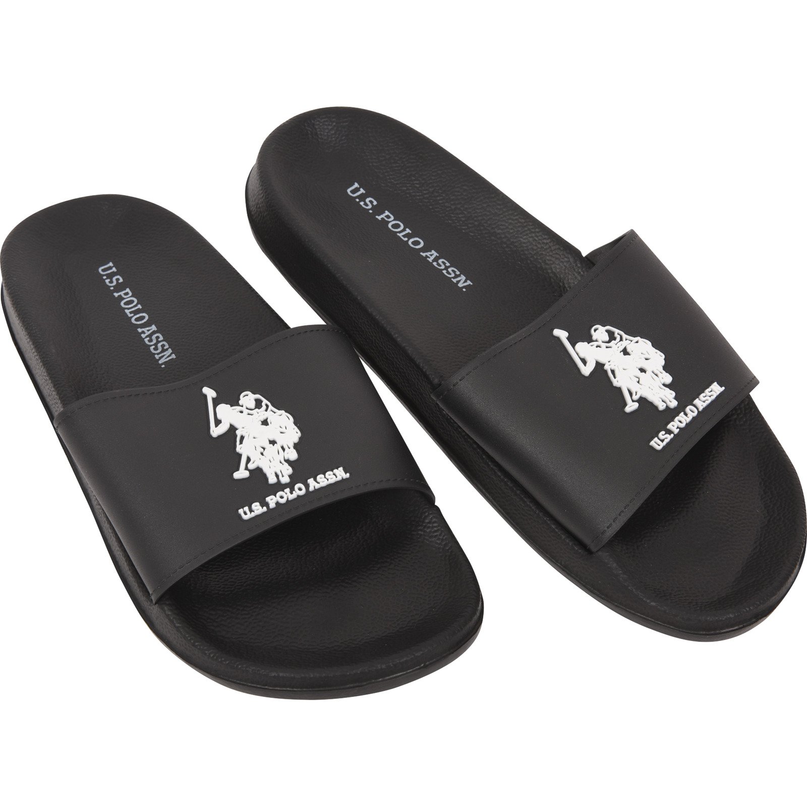 U.S Polo ASSN Herren-Bade-Slipper Gavio II schwarz, 42