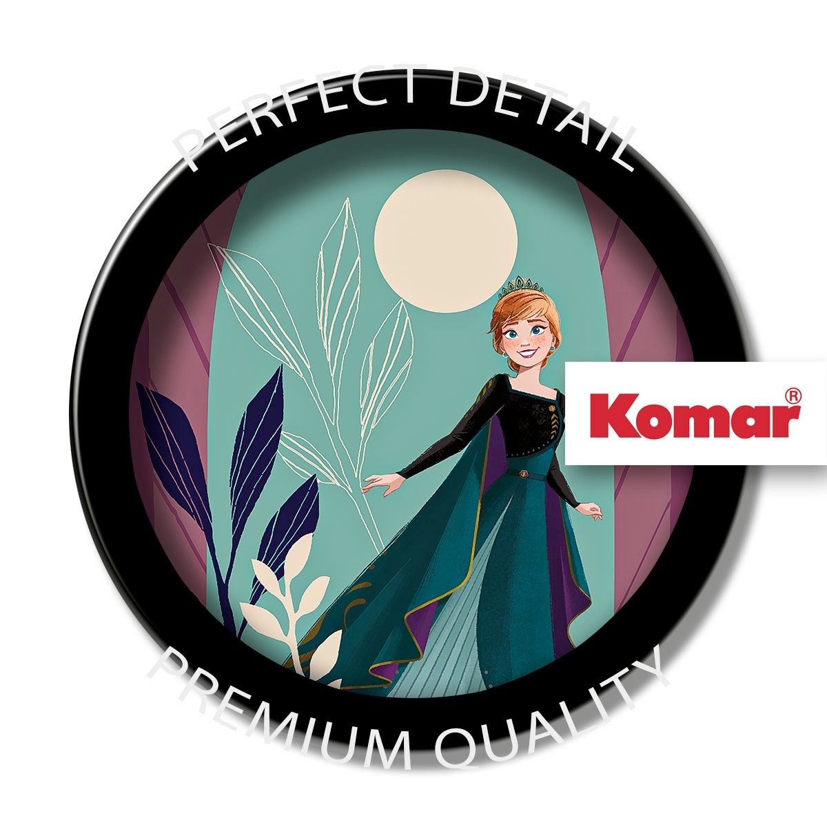 Komar Wandbild »Frozen Midnight Sun« Disney Set, 1 Stk. tlg. 50 x 70 cm (Breite x Höhe) - Kinderzimmer, Dekoration