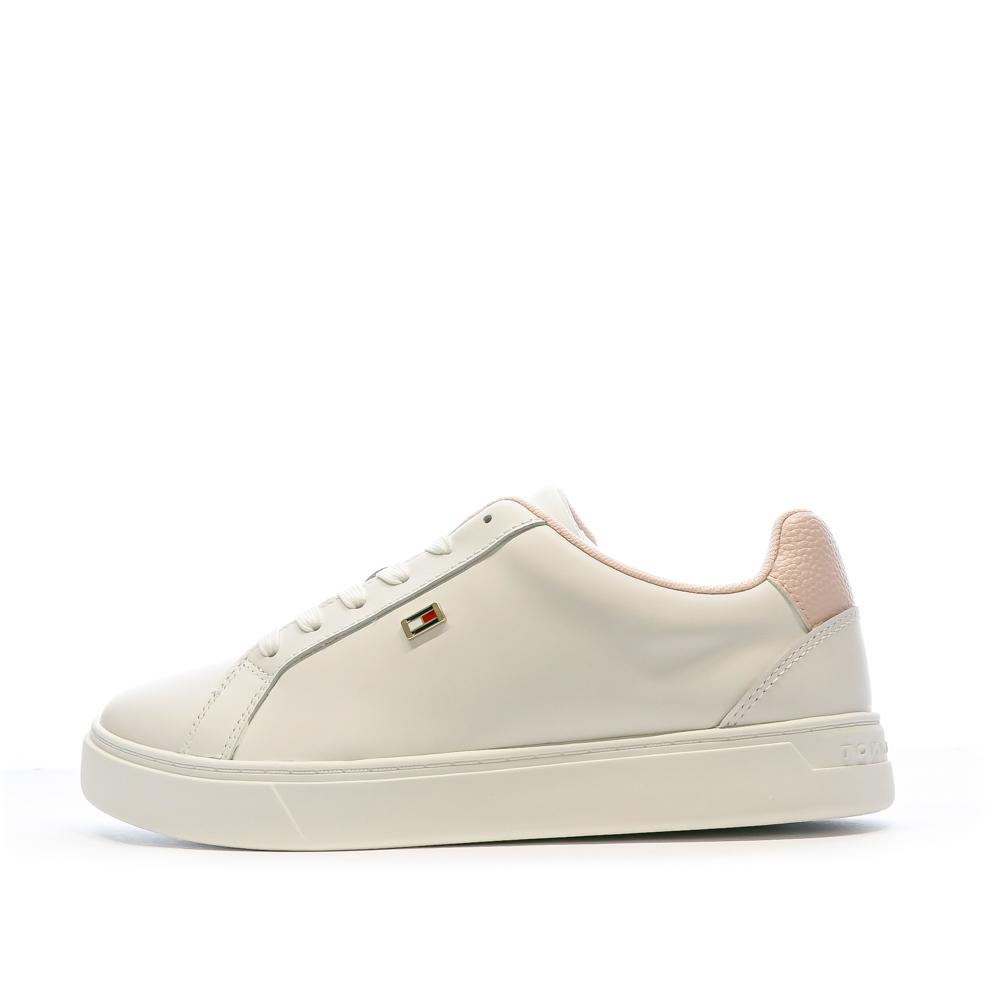 Tommy Hilfiger Baskets Blanches/Roses Femme Tommy Hilfiger FW0FW08072