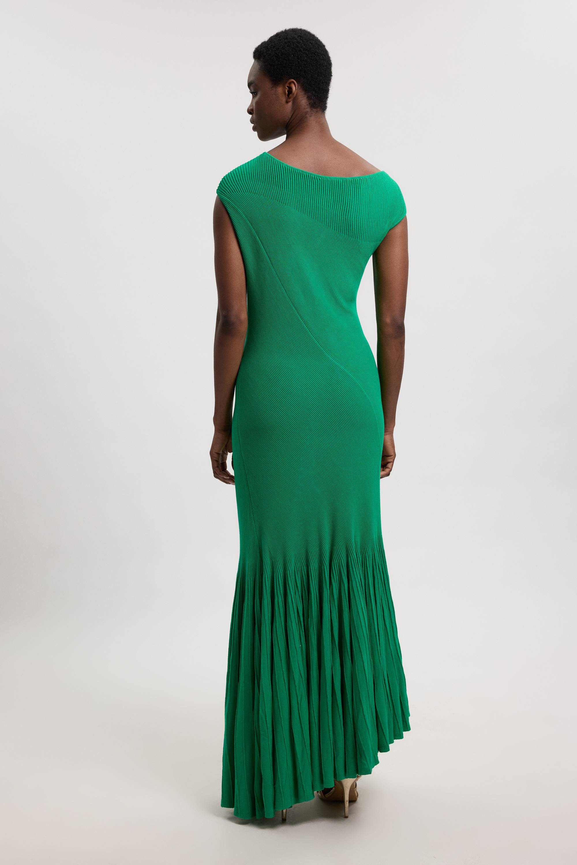 KarenMillen Robe Midi Plissée À Détails Transparents