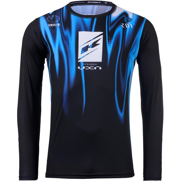 Kenny - Maillot enfant Track Raw Kid Noir / Bleu / Blanc