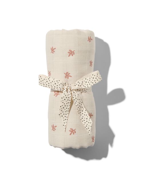 linge hydrophile 110x110 XL relief feuilles
