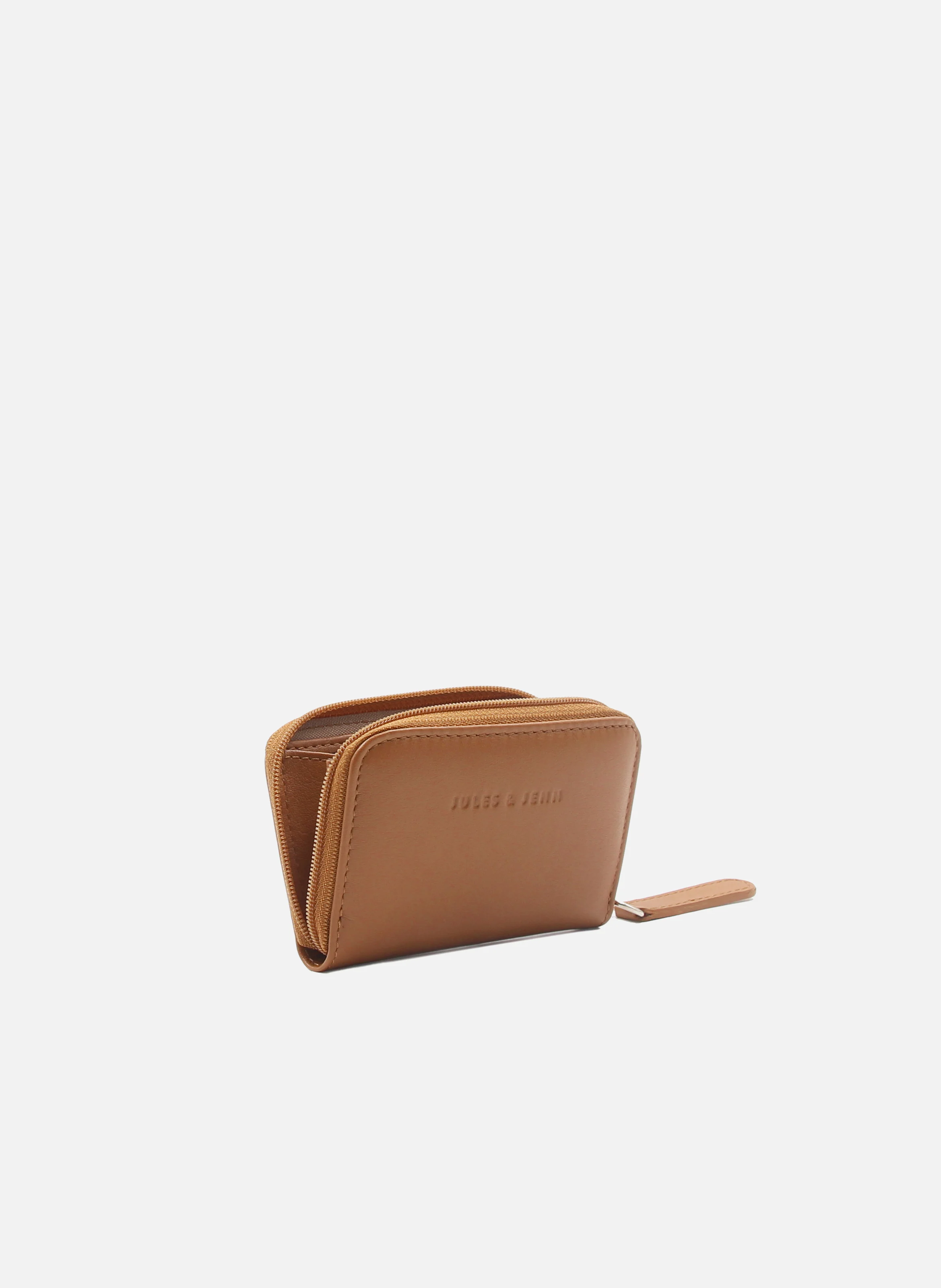 Porte-monnaie cuir lisse | Marron
