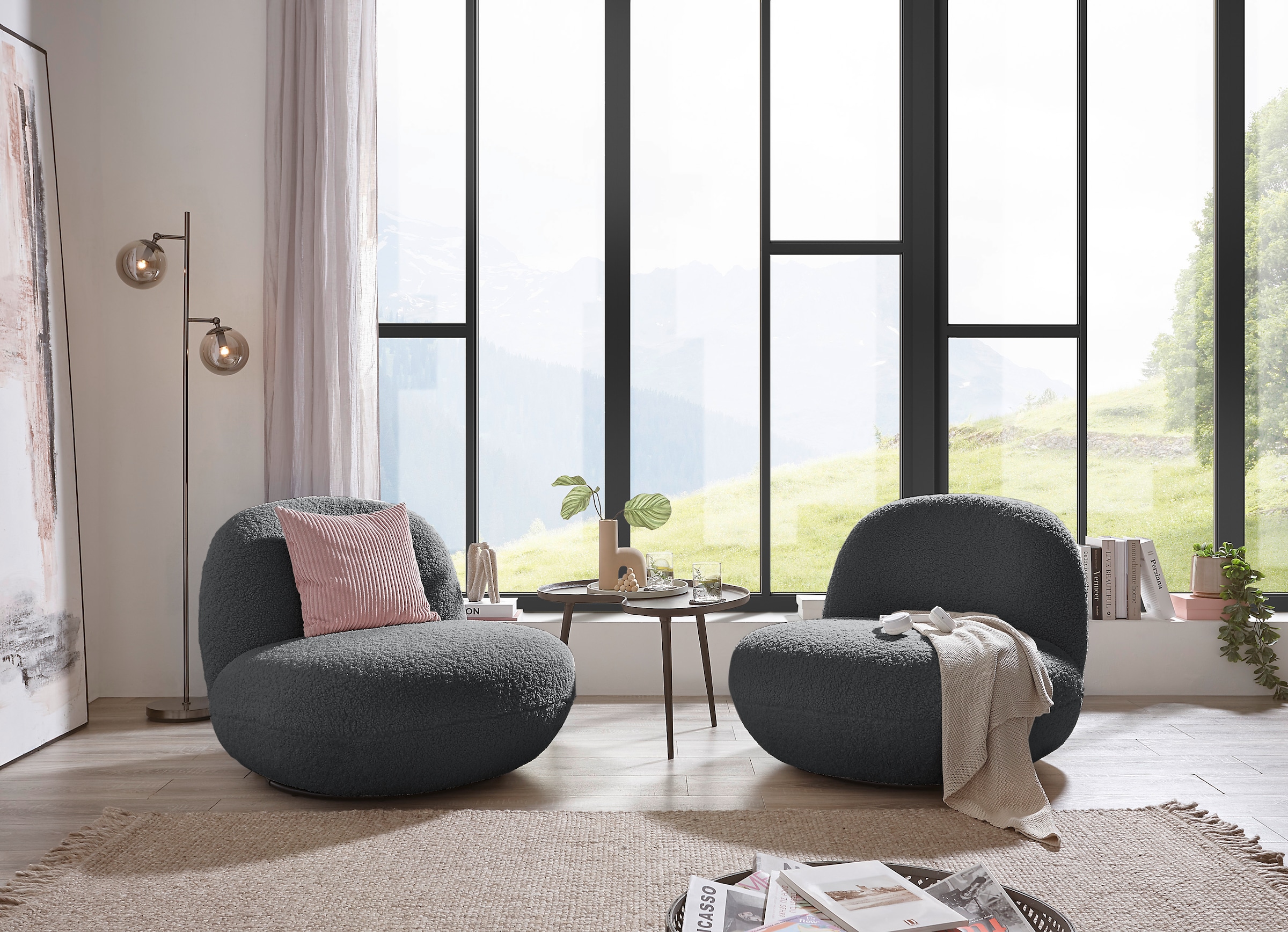 ED EXCITING DESIGN Drehsessel »Chris« frei im Raum stellbar, drehbar