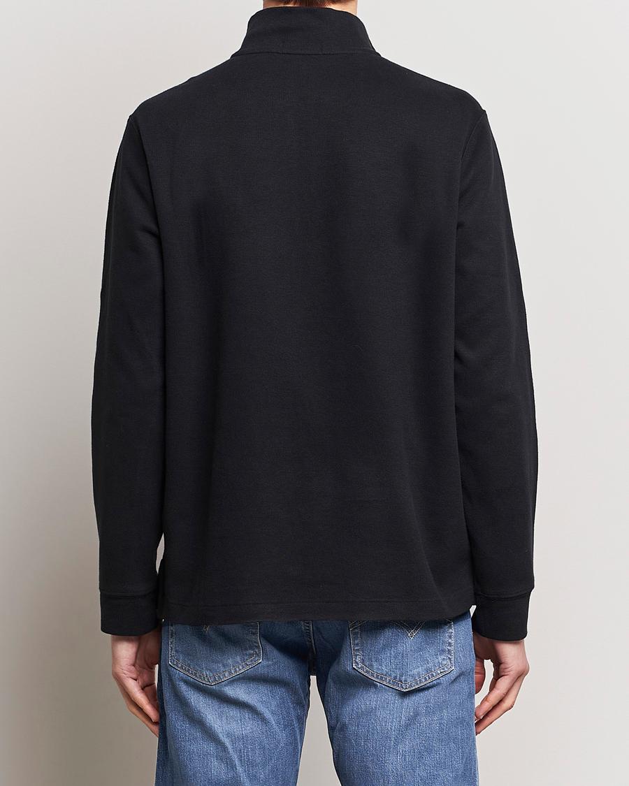 Polo Ralph Lauren Double Knit Jaquard Half Zip Sweater Polo Black