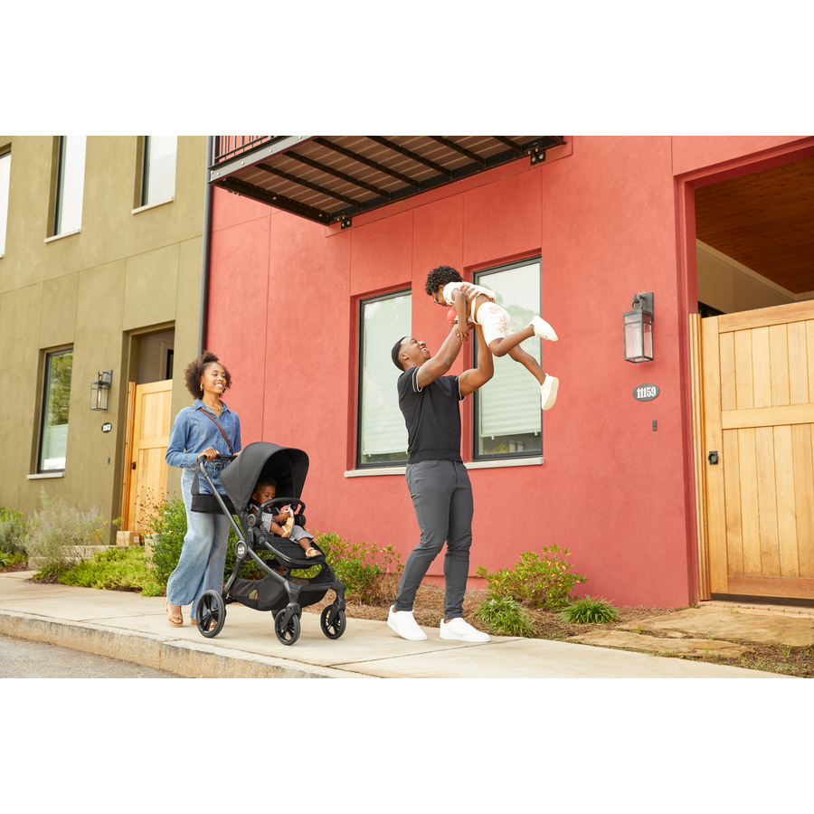 baby jogger Kinderwagen City Sights Rich Black inkl. Babywanne und Wetterschutz