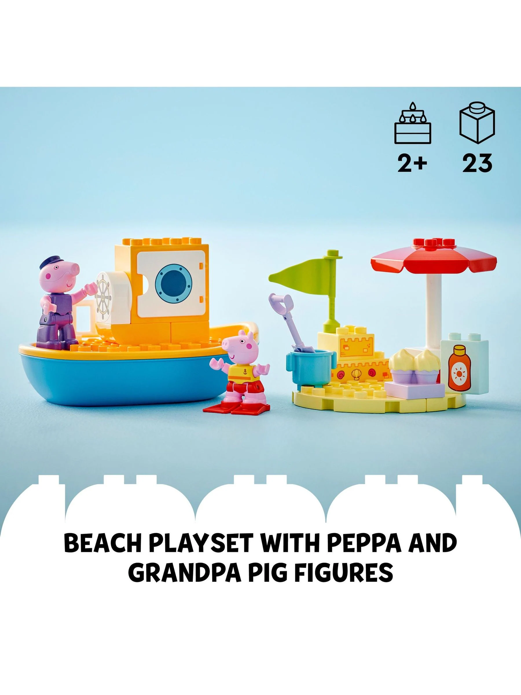 LEGO DUPLO Peppa Pig Boat Trip Playset Toy