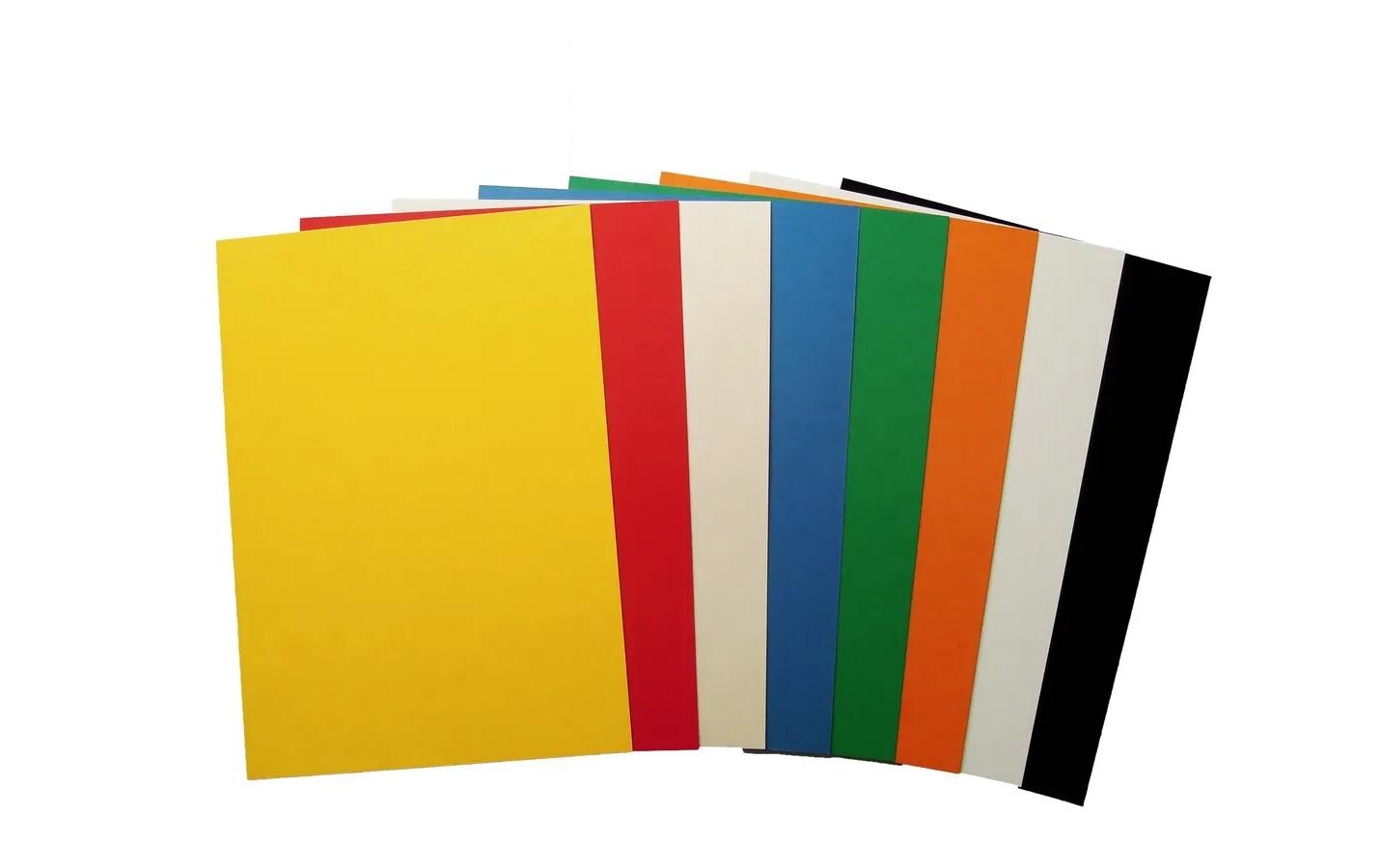 Einbanddeckel 550 g/m², 100 Stück, Schwarz<br>Presspan-Umschlag
