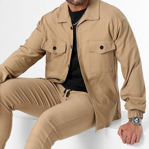 Ensemble Surchemise Et Jogger Pant 1070521 Beige