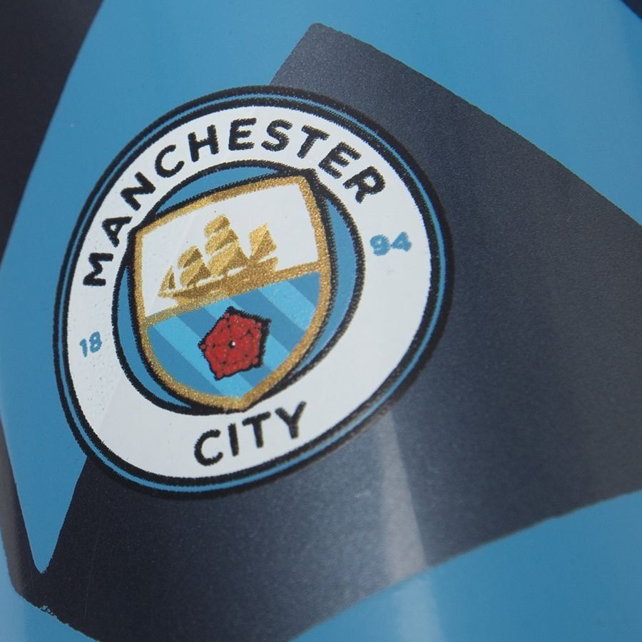Manchester City Protège-Tibias Ultra Light Strap - Bleu Clair/Blanc