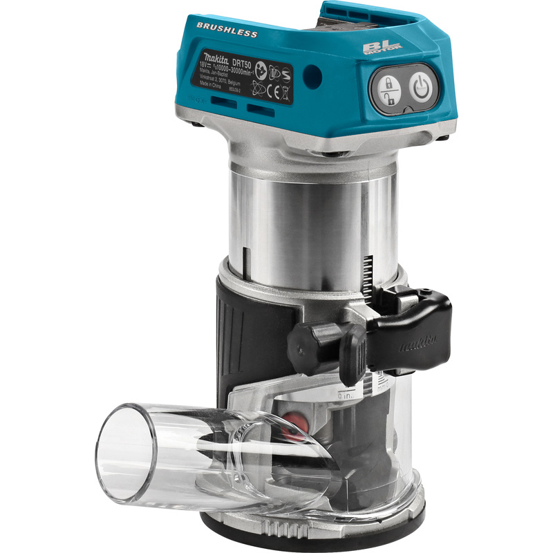 Makita DRT50ZJX9 accu boven- en kantenfrees (body) 18V Li-ion