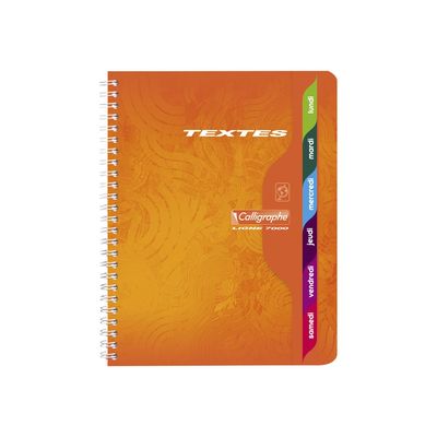 Cahier de textes Calligraphe 7000 - A5+ - Exacompta
