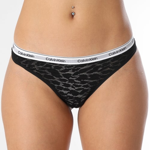 Lot De 3 Strings Femme QD5068E Noir Rose Vert Kaki