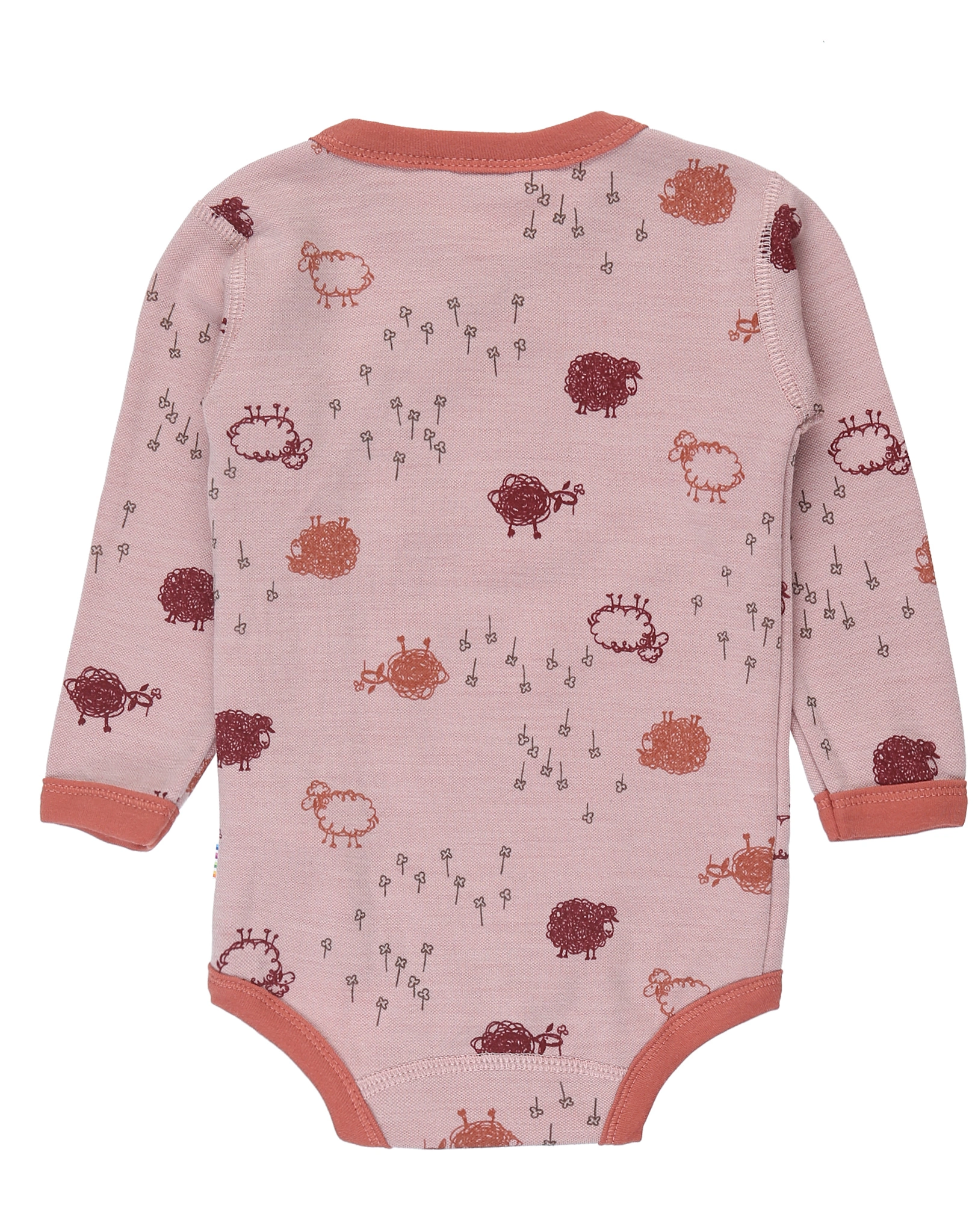 Wickel-Langarmbody 4039 SHEEP AOP in peach
