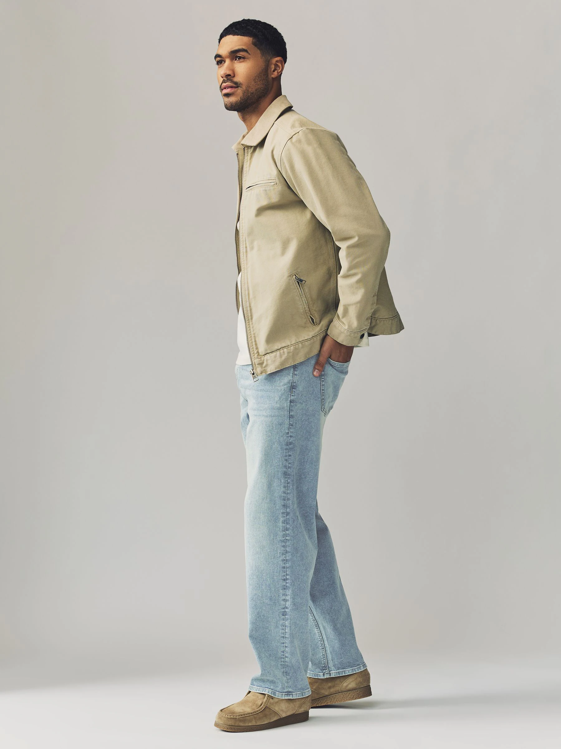 Vintage blauw - Klassieke stretchy Jeans met relaxed fit