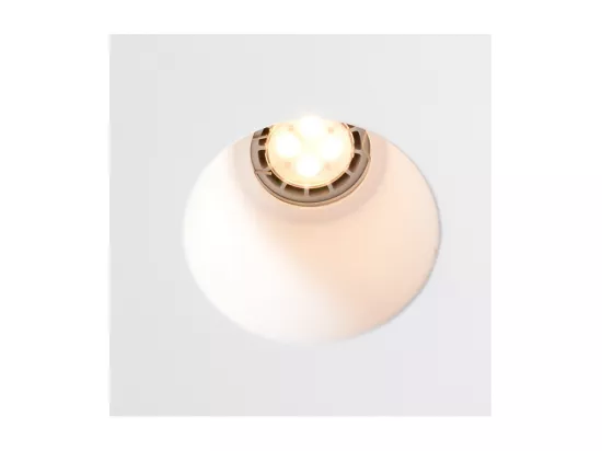 Collerette Downlight Intégration Plâtre/Pladur pour Ampoule LED GU10/GU5.3 Coupe 153x153 mm UGR17 Blanc
