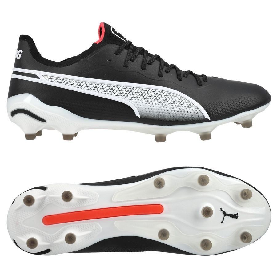 PUMA King Ultimate FG/AG Breakthrough - Noir/Blanc/Fire Orchid