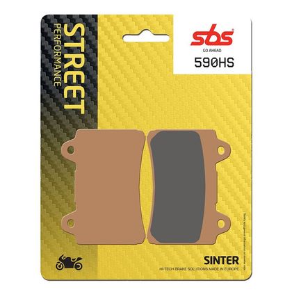 Plaquettes de freins SBS 590HS Sinter Métal Fritté avant