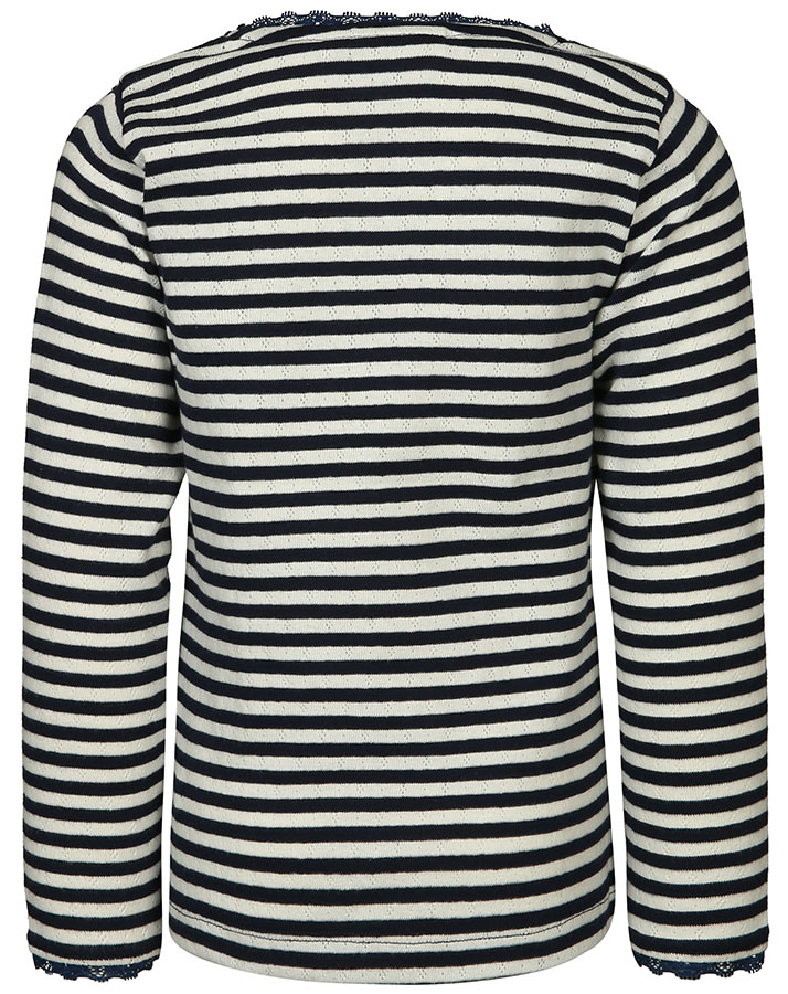 Langarmshirt PFERDEMÄDCHEN gestreift in navy