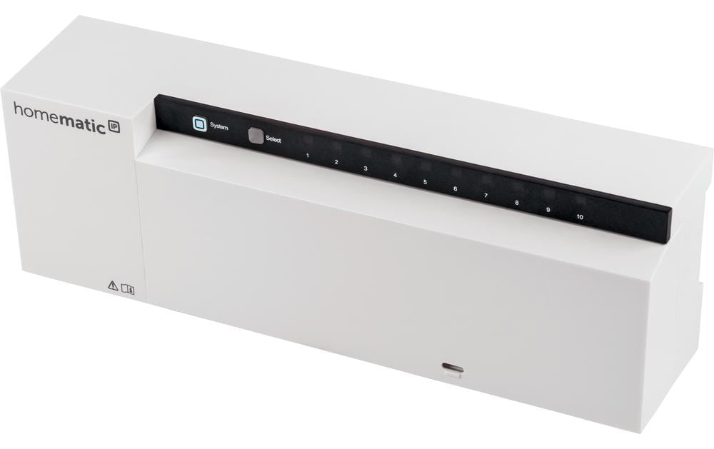 Smart Home Wired Fussbodenheizungsaktor 10-fach, 24 V<br>Steuerung der Fussbodenheizung im Homematic IP Wired System – HmIPW-FAL24-C10