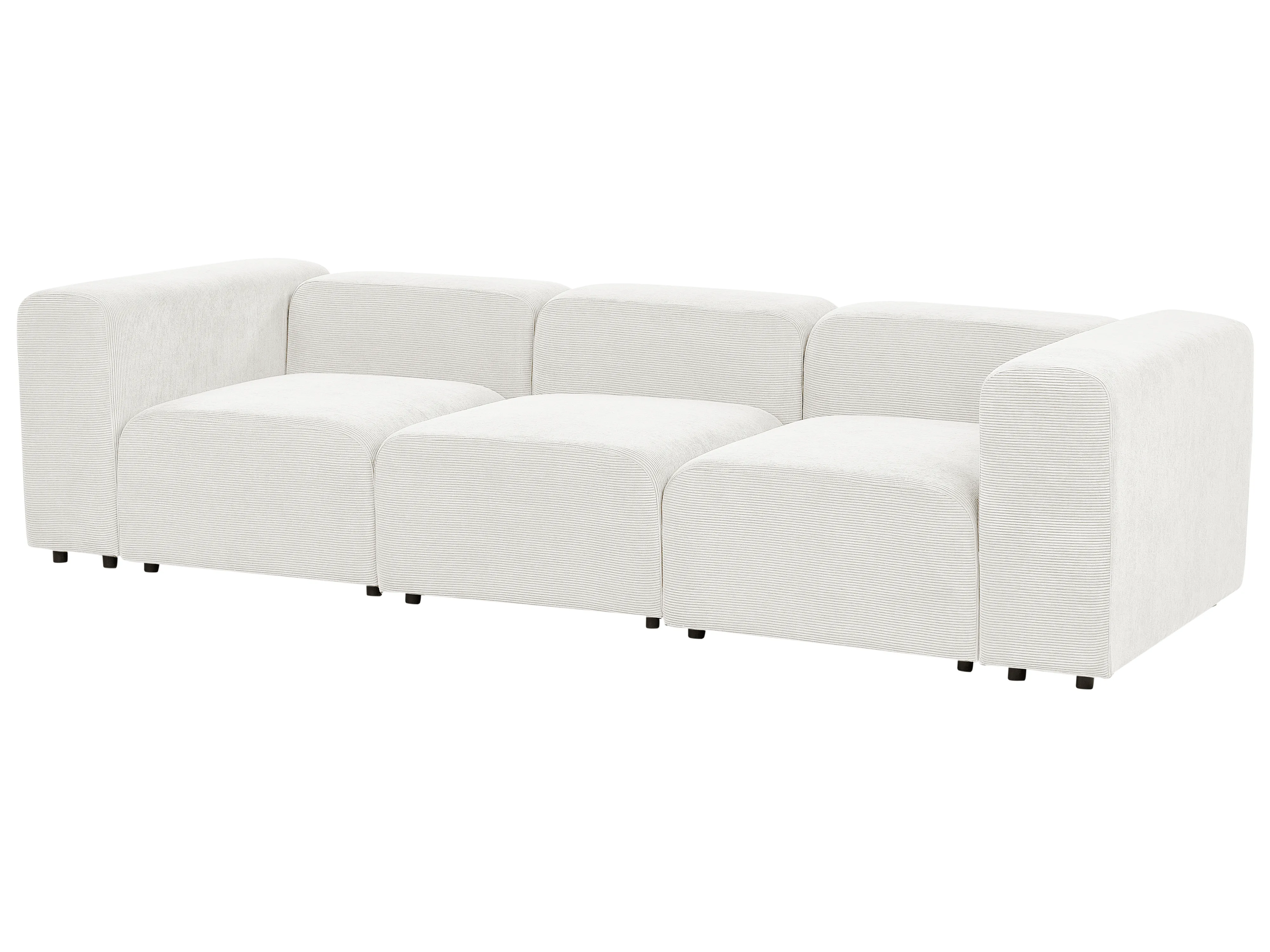 Modulaire bank 3-zits FALSTERBO Corduroy Gebroken wit