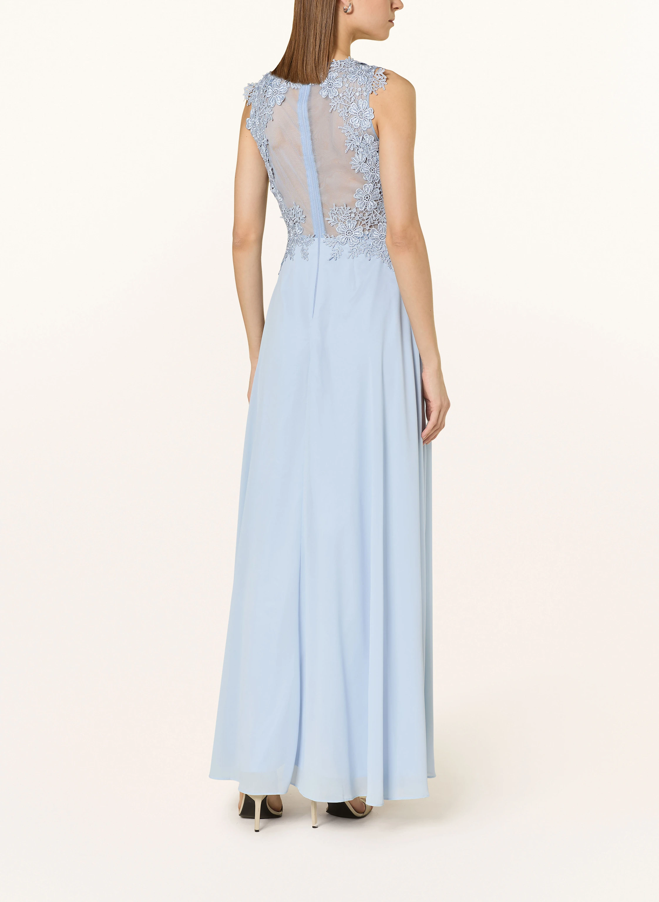 APART Abendkleid mit Spitze und Schmucksteinen
