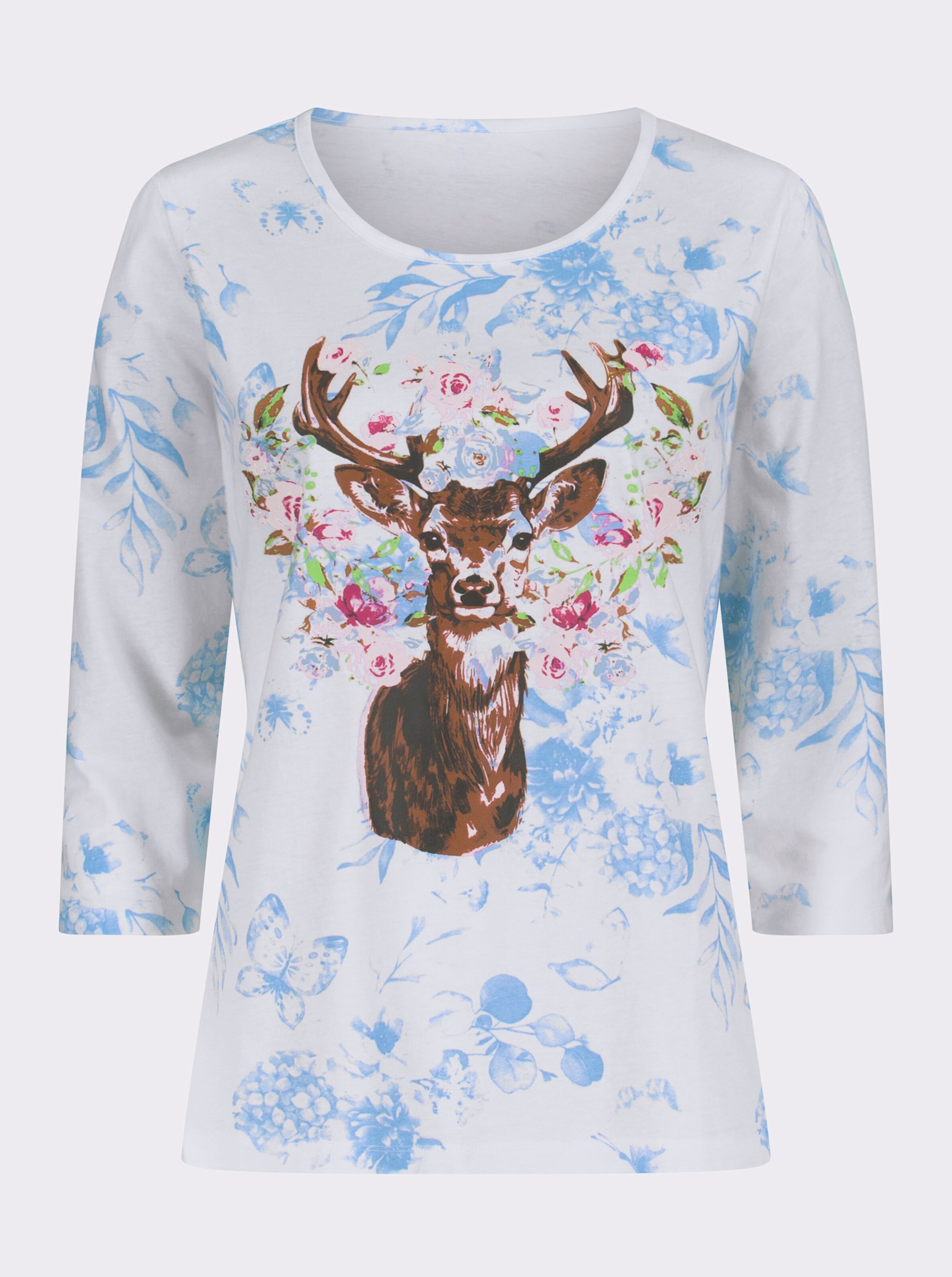 34-Arm-Shirt im Landhaus-Stil