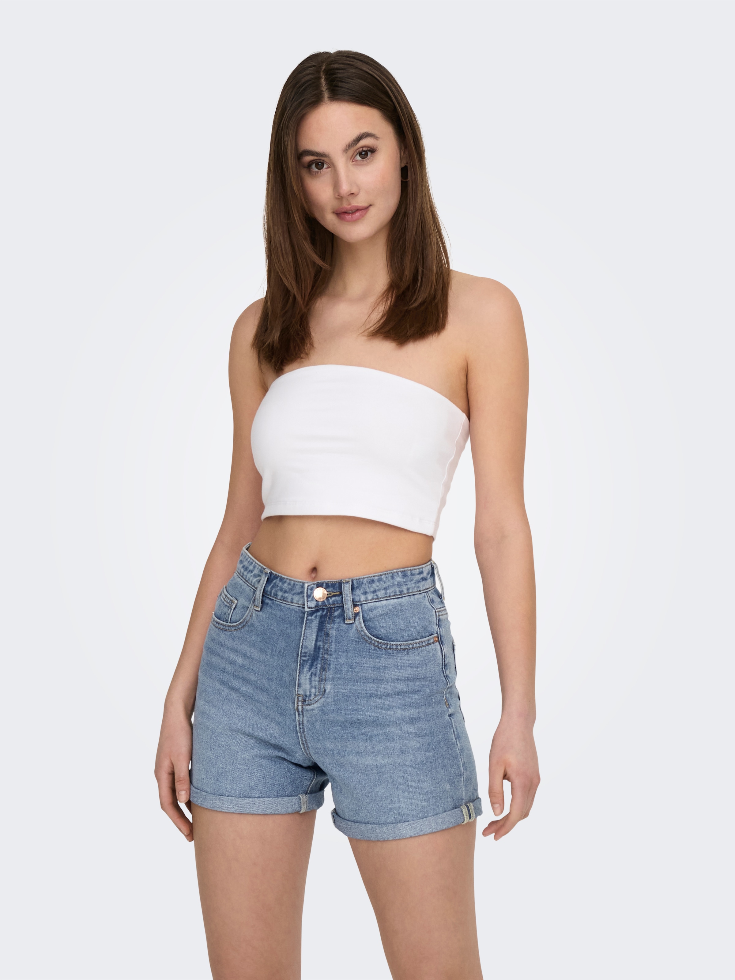 ONLY Crop-Top »ONLLIVE LOVE TUBE 2PACK CROP TOP JRS«, 2 Stk.